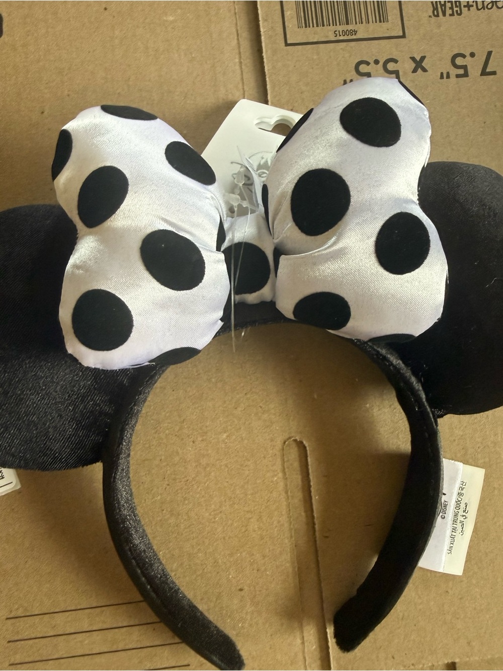 Disney parks White Polka Dot Minnie Headband
